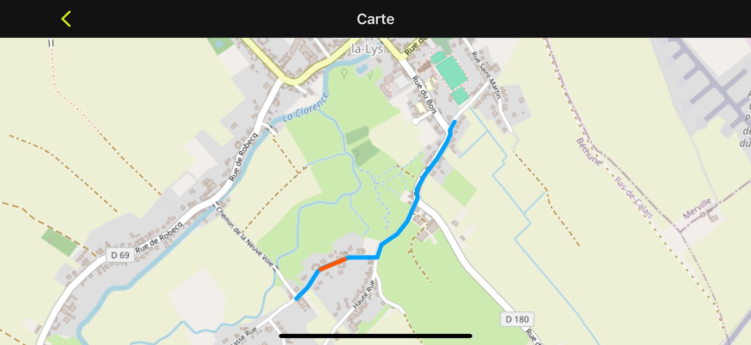Carte du parcours