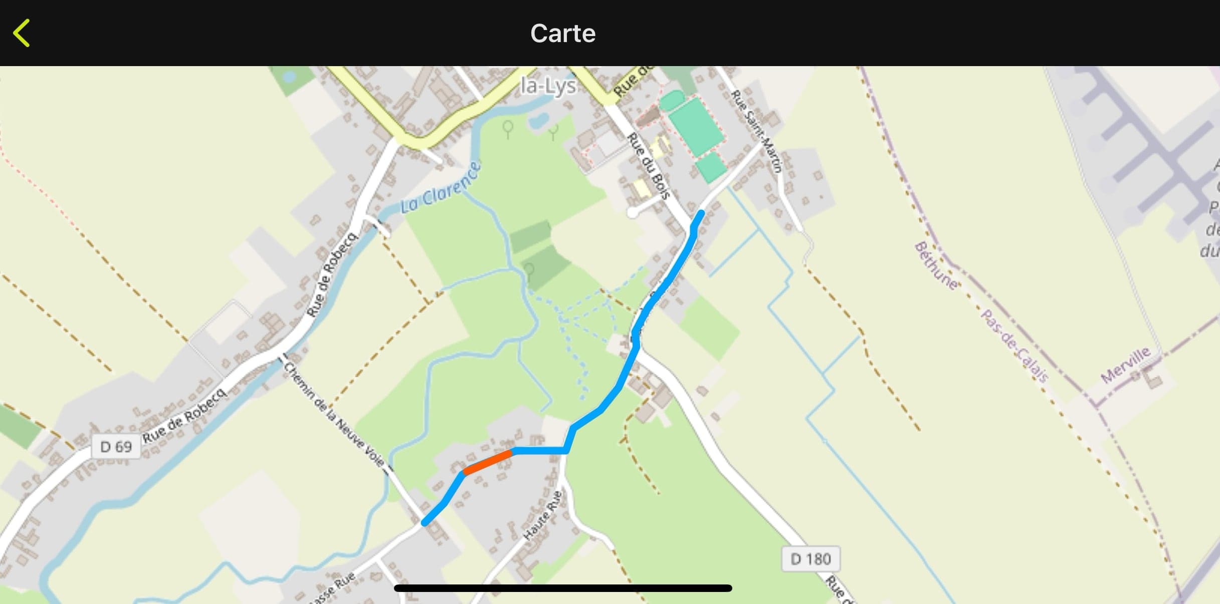 Carte du parcours